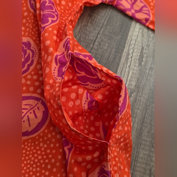 GUDRUN SJODEN KRISTINA layering Boho Orange Pink Festival Women’s Tunic Jacket - Picture 11 of 15